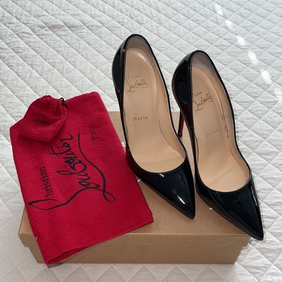 Christian Louboutin So Kate Patent Pointed-Toe Red Sole Pump - Picture 9 of 13